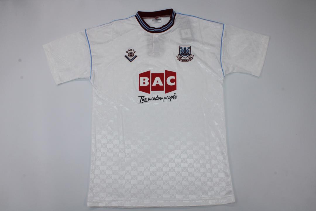 AAA Quality Westham 89/90 Away White Soccer Jersey